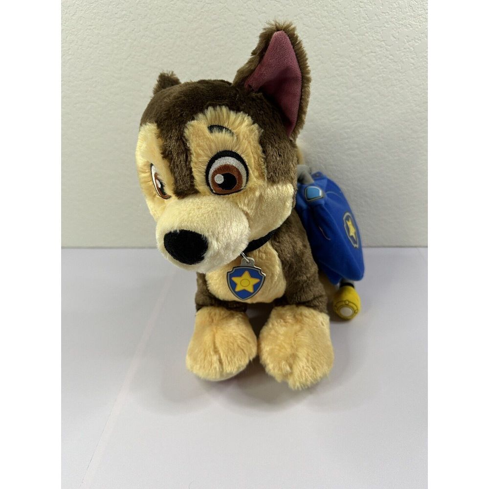 Nickelodeon Build A Bear Plush CHASE Paw Patrol Toy Stuffed Animal 15" With BP